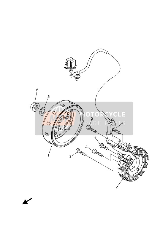 Yamaha TRICITY 155 2020 GENERATOR für ein 2020 Yamaha TRICITY 155